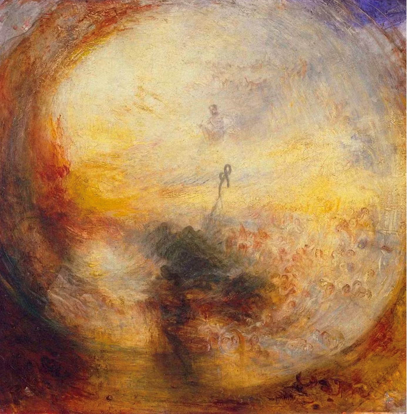  Hell und Dunkel sind zwei Pole. Dazwischen liegen unzählige Schattierungen: William Turner [1843],Light and Colour (Goethe's Theory) – The Morning after the Deluge – Moses Writing the Book of Genesis (1843). Tate Britain, London (Foto: Wikimedia)